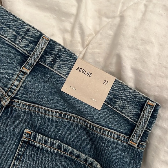 NEW WITH TAGS Riley High Rise Straight Crop in Frequency AGOLDE - Picture 4 of 5